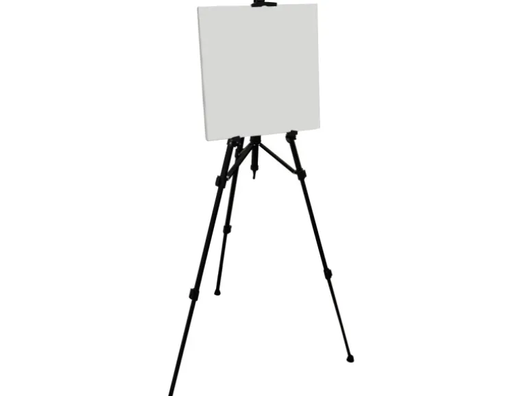 eyepower Staffelei Aluminium 58 x 160 cm Schwarz