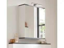 Fackelmann LED-Aufsatzleuchte TE-A 30 cm x 10,5 cm x 4,6 cm Schwarz Matt
