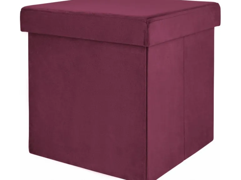 Falt-Hocker Dark Wonder 38 cm x 38 cm x 38 cm Magenta