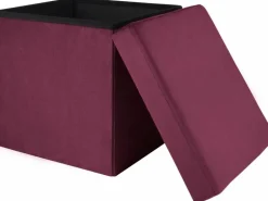Falt-Hocker Dark Wonder 38 cm x 38 cm x 38 cm Magenta