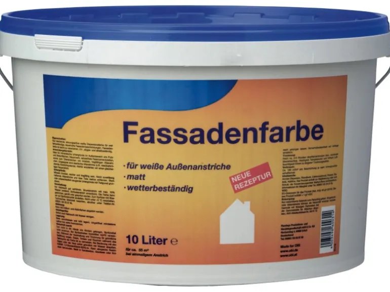 Fassadenfarbe Weiß matt 10 l