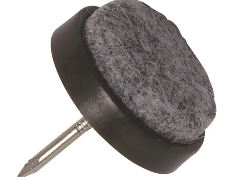 Filzgleiter mit Stift Ø 24 mm 8 Stück Schwarz