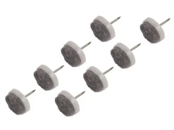 Filzgleiter mit Stift Ø 20 mm 8 Stück Weiß
