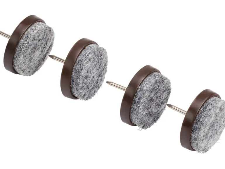 Filzgleiter mit Stift Ø 20 mm 32 Stück Schwarz