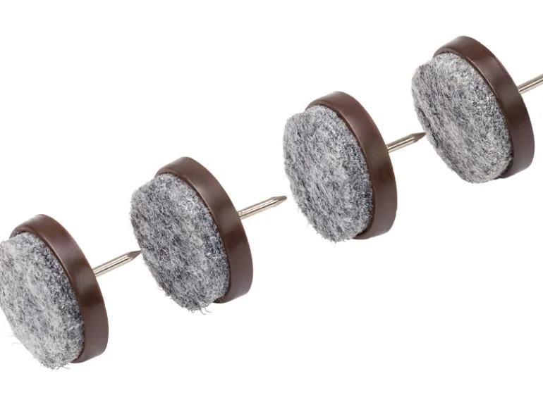 Filzgleiter mit Stift Ø 28 mm 4 Stück Schwarz