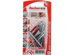 Fischer Dübel DuoPower Ø 8 mm x 40 mm S K 8 Stück mit Schraube