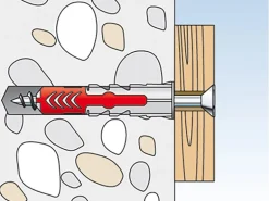 Fischer Duopower 6 x 50 S K Dübel mit Schraube je 4 Stück