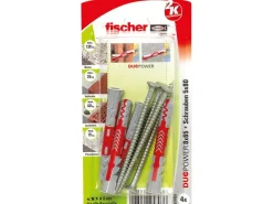 Fischer Duopower 8 x 65 S K Dübel mit Schraube je 4 Stück