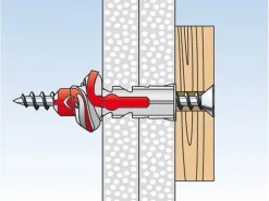 Fischer Duopower 8 x 65 S K Dübel mit Schraube je 4 Stück