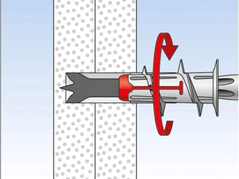 Fischer Gipskartondübel Duoblade S K mit Spanplattenschraube je 6 Stück