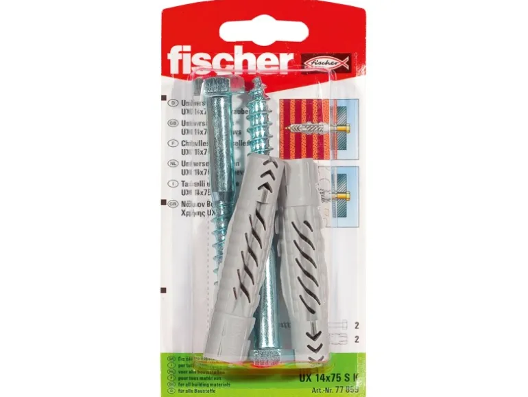 Fischer Universaldübel UX 14 x 75 SK mit Schraube (2 ST)