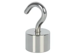 Fix-o-moll Magnethaken Neodym 41 mm x Ø 20 mm Silber 2 Stück