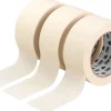Flachkrepp Klebeband-Set Beige 3 x 50 m x 50 mm