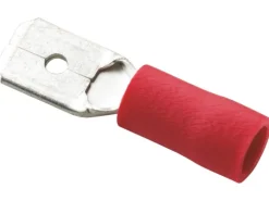 Flachsteckhülse Rot 0,5 mm² - 1,5 mm² vollisoliert
