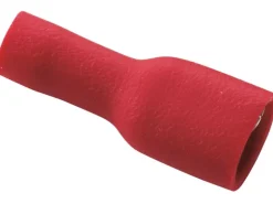 Flachsteckhülse Rot 0,5 mm² - 1,5 mm² vollisoliert