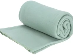 Fleece-Decke 125 cm x 150 cm Hellgrün