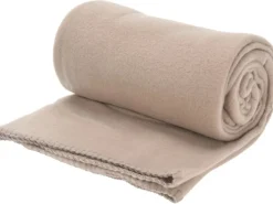 Fleece-Decke 125 cm x 150 cm Taupe