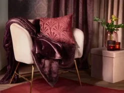 Fleece-Decke Blush Bordeaux Lila 150 cm x 200 cm