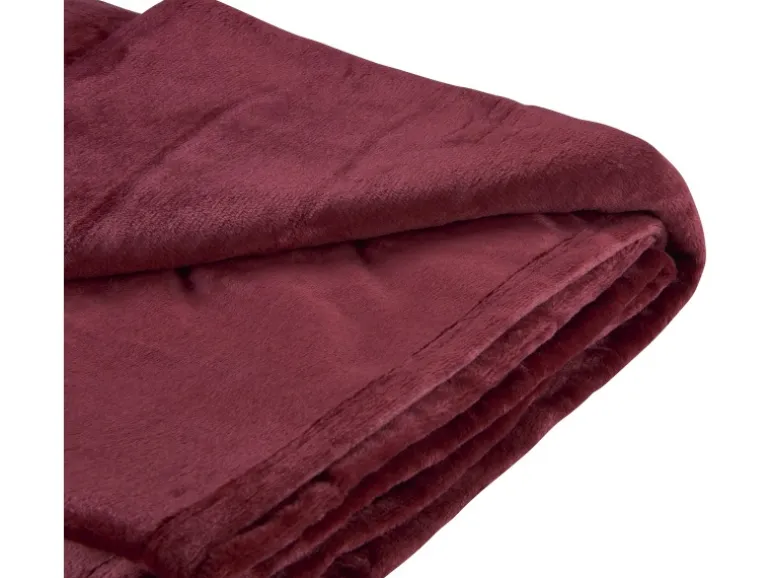 Fleece-Decke Midnight Mystery 150 cm x 200 cm Bordeaux