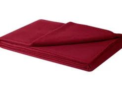 Fleecedecke Uni 130 cm x 160 cm Bordeaux