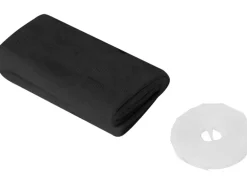 Fliegengitter Tür 2 x 65 cm x 220 cm Schwarz