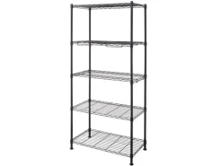 Floordirekt Gitterregal Taranaki Metallregal Entnehmbare Ablagen 75 x 40 x 170 cm