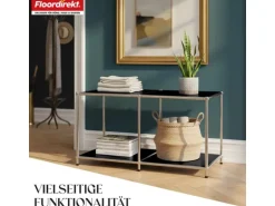 Floordirekt Metallregal Concept Epure MK-016 Sideboard 78 x 40 x 46 cm Schwarz
