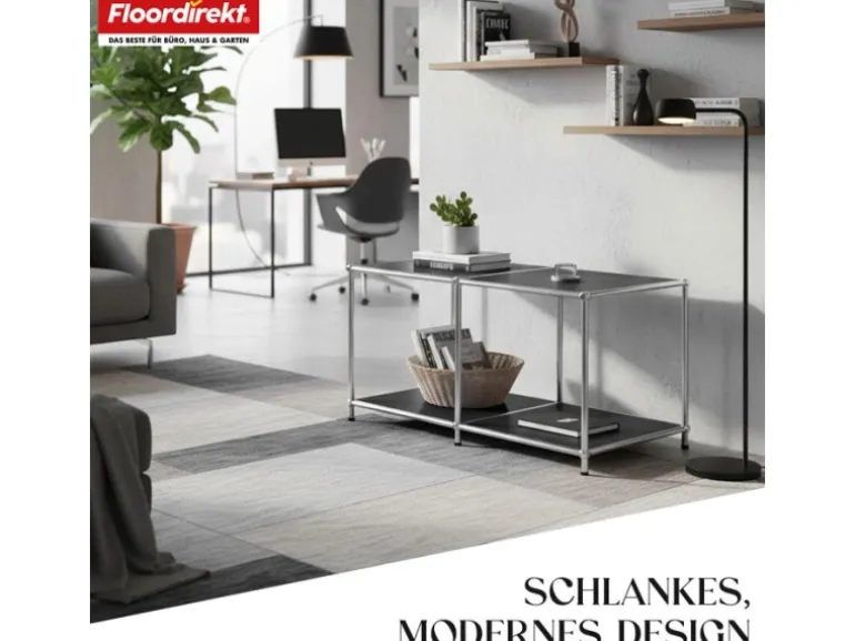 Floordirekt Metallregal Concept Epure MK-016 Sideboard 78 x 40 x 46 cm Schwarz
