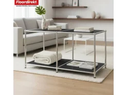 Floordirekt Metallregal Concept Epure MK-016 Sideboard 78 x 40 x 46 cm Schwarz