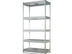 Floordirekt Schwerlastregal Yukon Rivet 5 Böden Verzinkt 180 x 90 x 45 cm