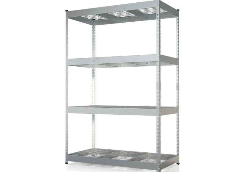 Floordirekt Schwerlastregal Yukon Rivet 4 Böden Verzinkt 180 x 120 x 60 cm