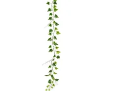 Flower Power Kunstblume Efeu Girlande 170 cm Weiß