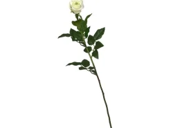 Flower Power Kunstblume Rose 78 cm Weiß