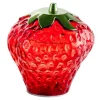 FlowerPower Deko Erdbeere Fresa mit LED 12,5 cm x 13 cm Rot