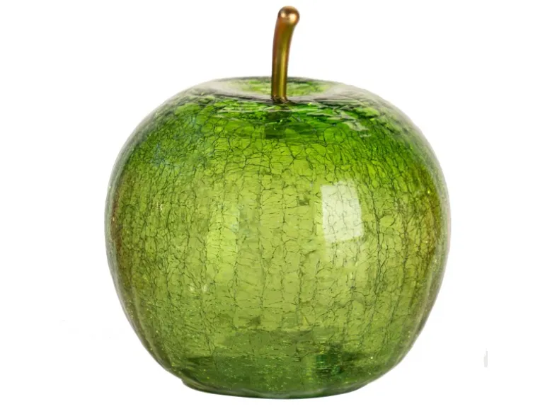 FlowerPower Deko-Apfel Pomo mit LED Ø 16,5 cm x 20,5 cm Hellgrün