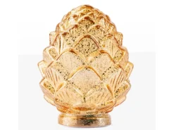 FlowerPower LED-Deko-Zapfen Pine Gold