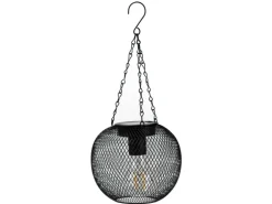 FlowerPower LED-Hängeleuchte Nina 2er-Set Ø 14,5 cm Schwarz