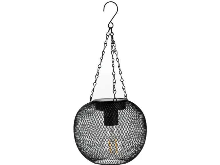 FlowerPower LED-Hängeleuchte Nina 2er-Set Ø 14,5 cm Schwarz