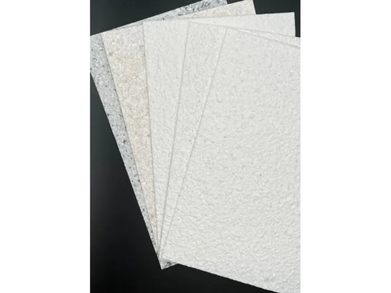 Floxxan Baumwollputz Montana 512 Cellulose Farbe Weiss mit Mica Fein Putz Tapete Flüssigtapete