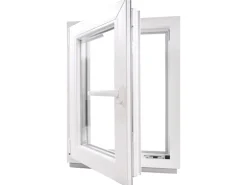 Framelux Kunststofffenster Proline Weiß 2-Fach Verglasung 500 x 900 mm Rechtsanschlag