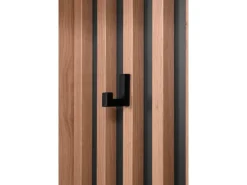 Furn.Design Garderobe Eiche Artisan und Grau 122 cm 3D Lamelle Industrial Madem