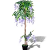 furnicato Künstliche Glyzinie mit Topf 120 cm