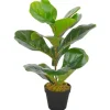 furnicato Künstliche Pflanze Geigen-Feige mit Topf Grün 45 cm