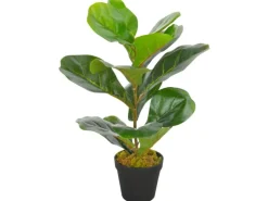 furnicato Künstliche Pflanze Geigen-Feige mit Topf Grün 45 cm