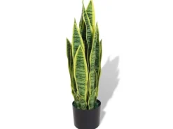 furnicato Künstliche Sansevieria Bogenhanf mit Topf 65 cm Grün