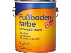 Fussbodenfarbe Seidenglänzend Hellgrau 5 l