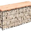 Gabionen-Gartenbank 100 cm x 46 cm x 30 cm