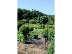 Garden Pleasure Bank mit Rosenbogen Colima 124 cm x 200 cm x 48 cm Stahl