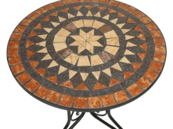 Garden Pleasure Bistro-Set Pular 3-teilg Schwarz-Braun