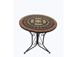 Garden Pleasure Bistro-Set Pular 3-teilg Schwarz-Braun